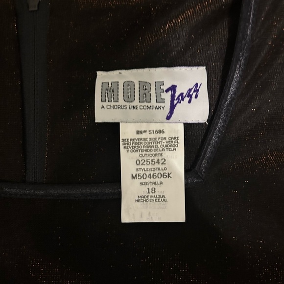 Black and Gold Short Sleeve Dress Women’s Size 18 - Picture 6 of 8